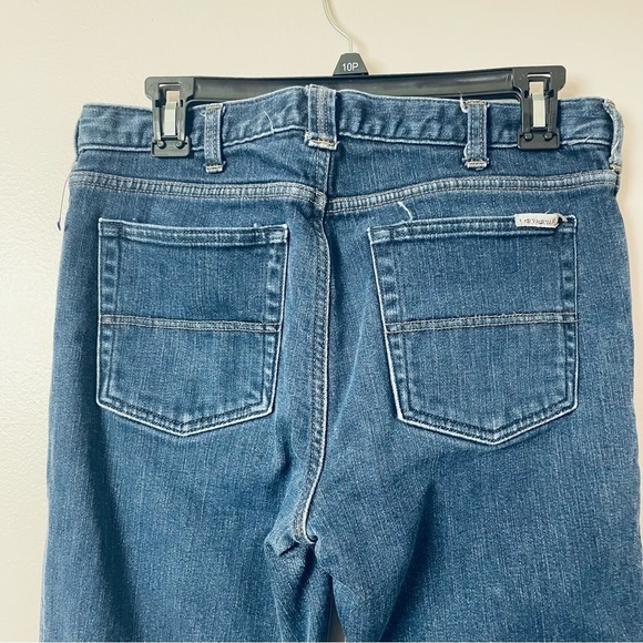 Carhartt Flannel-Lined Straight Leg Jeans – Blue Denim, Size 8 Short - Picture 6 of 14